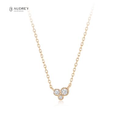 China CLASSIC Audrey 14karat Ladies Necklace Set Jewelry 14k Cuban Link Necklace Chain Necklace for sale