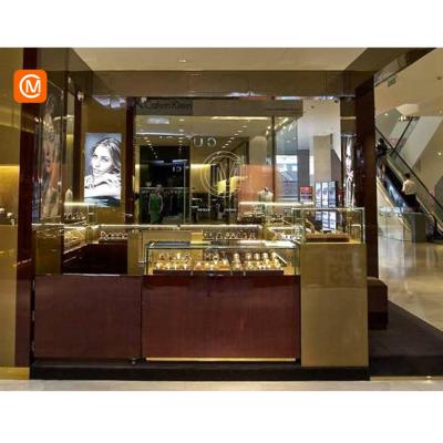 China Luxury Custom Shop Design Jewelery Showcase Glass Jewelry Display Counter for sale