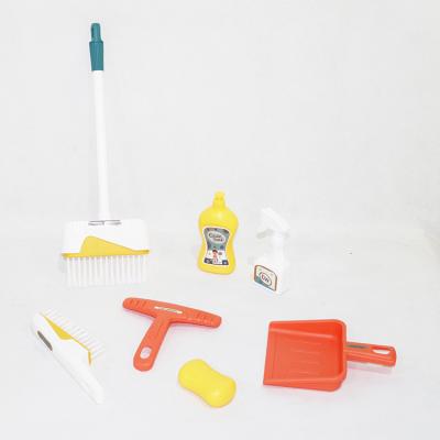 China Plastic Child's Household Cleaning Tools Toy Set-7pcs, Blister Card Packing for sale