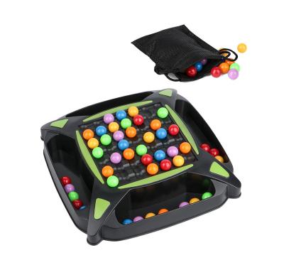 China 100% Eco-Friendly Rainbow Game Chess Board Beads Breaking Two-in-One Rainbow Table Game Chess Card Toy Family Early Development Logic education sky for sale