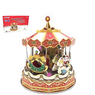 China 100% Eco-friendly Christmas Gift Nutcracker 3D Puzzles Puzzle Children's Handmade Art And Craft 3D Model Paper 3d Puzzle for sale