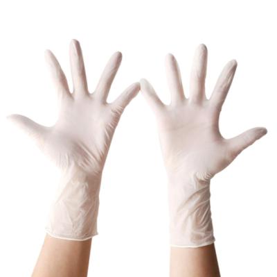 China Factory Stock Comfortable Natural Powder Free Nitrile Latex Nitrile Gloves Disposable Gloves for sale