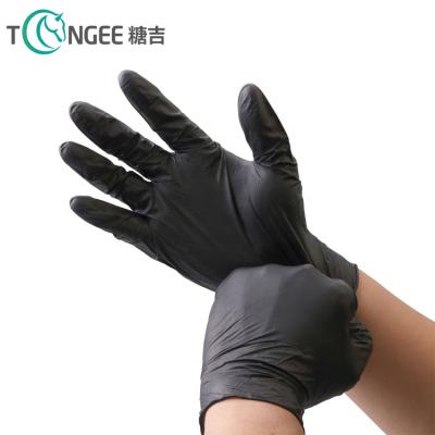 China Wholesale Comfortable Black Powder Free Non-Medical Nitrile Gloves With High Quality Disposable Nitrile Examination Gloves Custom Made for sale