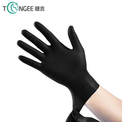 China Wholesale Comfortable Black Powder Free Non-Medical Nitrile Gloves With High Quality Household Nitrile Disposable Gloves for sale