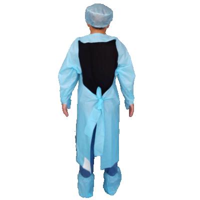 China Cheap CPE Disposable Plastic Gown Long Sleeve Apron With Thumb Loop Cuff for sale