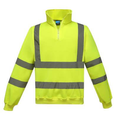 China Full Protective Polyester Fluorescent Single Side Fleece With Pocket Warning Jumper Overalls Printable for sale