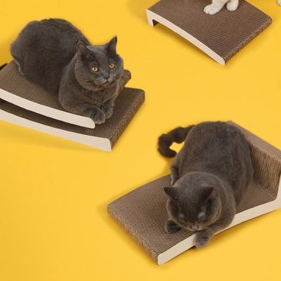 China Pet Toys Factory Stocked Paper Scratching Post Cat Toys Cat Tree Building Block Eco-Friendly Cat Scratcher Toys Pet Bed House Board for sale