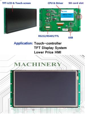 China Da imagem de série do módulo da tela de toque da relação do Uart painel de controlo inteligente do LCD USB à venda