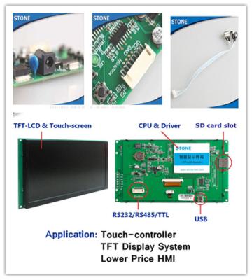 China Modul HMI RS232 LCD mit Noten-Prüfer und PWB-Adapter u. CPU-Antrieb zu verkaufen