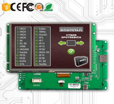 China 4.3 Inch HMI Touch Screen TFT LCD With Smart Drive Board And Controller for sale