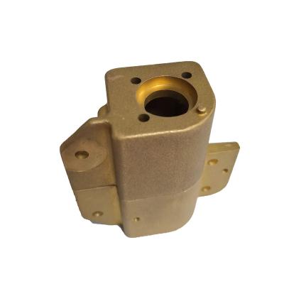 China Aluminum Precision Forging Casting brass  Molding Parts Die Cast New Energy Part Castings then tapping thread holes for sale