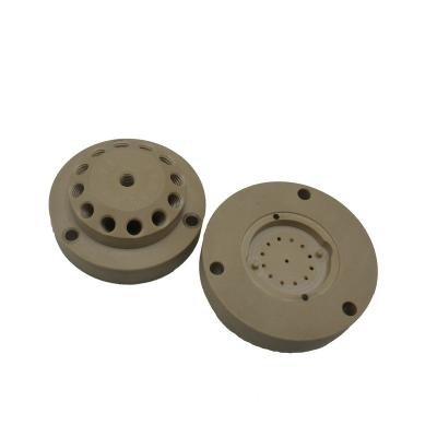 China PEEK cnc lathe machining high precision multi-channel rotary cutting valve peek parts for sale