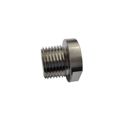 China Aluminum CNC lathe  processing M18 oxygen sensor connector plug plug OEM&ODM Stainless Steel Joint Bolts for sale