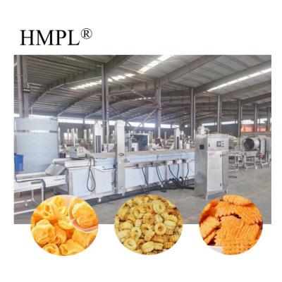 China food & Automatic Fried Frying Beverage Plant Snack Food Production Line Snacks Pellet Fried Snacks French Fries Frying Processing Machinery for sale