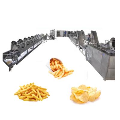 China High Efficiency Potato Chips Line Small Scale Potato Chips and French Fries Making Machine for Home and Grocery India for sale