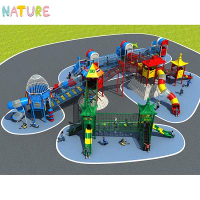 China Eco-friendly Outdoor Kids Play Amusement Park Punctuality Kids Durable Outdoor Playground for sale