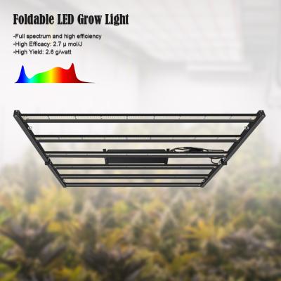 China Foldable Foldable And Dimmable 630w Grow Light SMD3030 Full Spectrum White LED Grow Light for sale