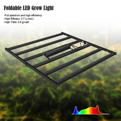 China Seed Starting Dimmable 630W Foldable Led Light Sam-sung-lm301h Grow Light For Growing Greenhouse Vegetable Fruit for sale