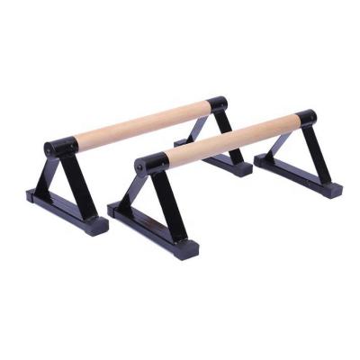 China High Quality Wooden Handstand Non-Slip Grip Bar Parallettes Raise Stands For Strength Workouts for sale