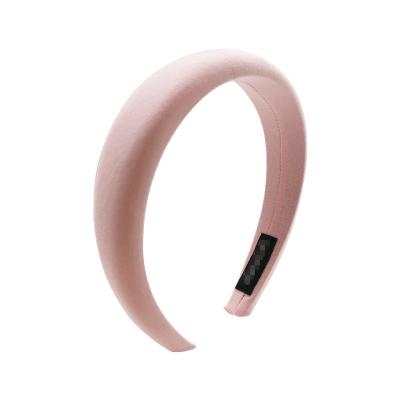 China Wholesale Fashion Beautiful and Elegant Wide Hair Hoop Padded Women Sponge Headband For Girl Hair Accessories for sale