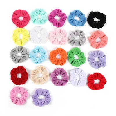 China Fashionable Terry Cloth Hair Scrunchies Microfiber Towel Cloth Scrunchies Ponytail Holder Hair Accessories Elastic Hair Band for sale