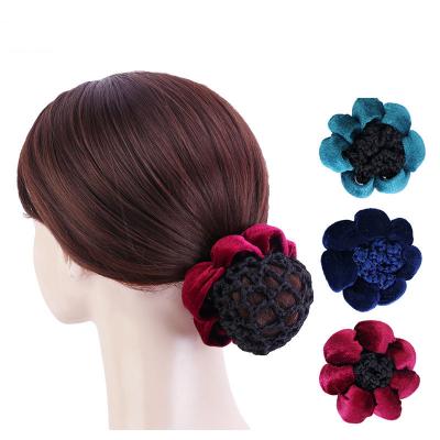 China Mesh Net Snood Wholesale Dancer Headdress Hotel Bank Employee Nurses Hair Bun Hairnets Hair Accessories for sale