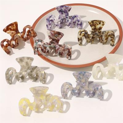 China New Arrival Trendy Korean Fashion Hair Accessories Elegant Acetate Hair Claw Clips For Women Girls for sale