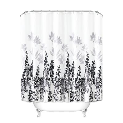 China Sustainable Custom Design Digital Printing Rust Resistant Waterproof Bathroom Shower Curtains for sale