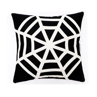 China Sofa Decorative Back Cushion Cover Digital Print PORTABLE Living Room Party Halloween Pillow Case Canvas Cover for sale