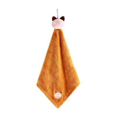 China QUICK DRY Cute Cartoon Microfiber Kitchen Hand Towel Bathroom Cleaning Towel for sale