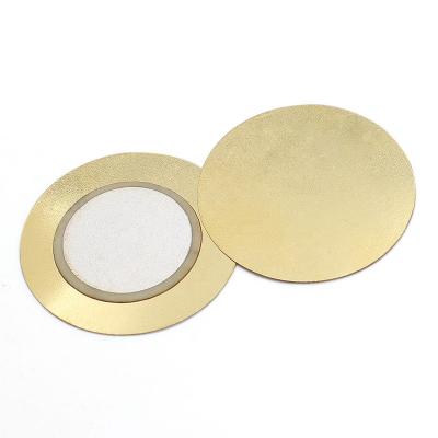 China Diameter 27MM Electric Piezo Ceramic Disc Brass Alarm Sounding Appliances Sound Plate Piezo Ceramic Buzzer Acoustic Components for sale