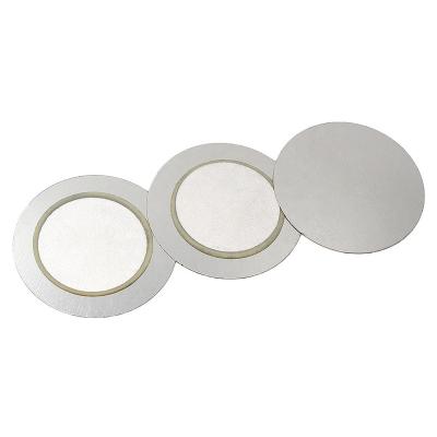 China Diameter 27MM Piezo Ceramic Iron Disc Material Alarm Electrical Appliances Sound Plate Piezo Ceramic Buzzer Acoustic Components for sale