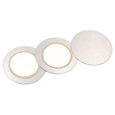 China Diameter 35MM Piezo Ceramic Iron Disc Material Alarm Electrical Appliances Sound Plate Piezo Ceramic Buzzer Acoustic Components for sale