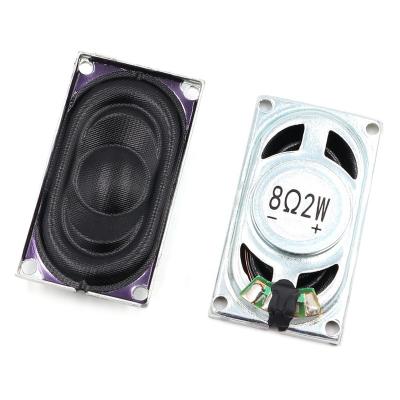 China Visual Call 2035 8ohm 8R 2W Iron Shell Cavity Speaker 20*35MM Metal Frame Rectangle Indoor Magnetic Speaker For Notebook ONTIME Delivery for sale