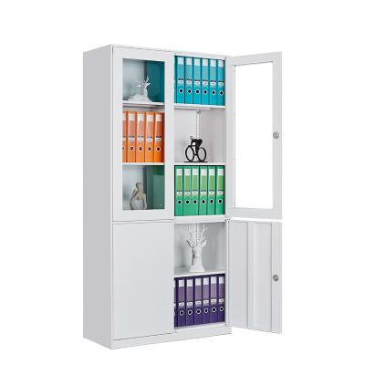 China Wholesale Modern Vertical Waterproof Factory Metal Storage Filing Cabinets With Glass Doors For Hospital Office Home for sale