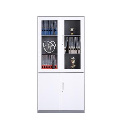 China Factory Wholesale Waterproof Modern Metal Storage Fireproof Filing Cabinet with Glass Doors for Hospital Office Home for sale