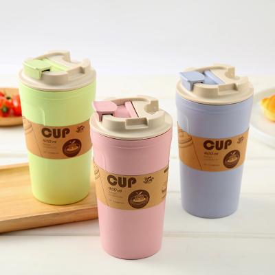 China Sustainable Hot Selling Travel Mug Bamboo Fiber Cup Tumbler Eco Friendly Reusable Coffee Cup Mug for sale