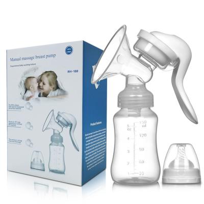 China BPA Free Manual Simple Breast Pump Baby Milk Machine BPA Free Comfort Breastfeeding Women Pumping Price for sale