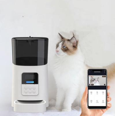 China Large Capacity Automatic Pet Dog Cat Feeder Smart Food Dispenser with Camera for sale