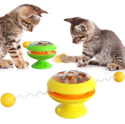 China New Eco-Friendly Cat Interactive Toys Sustainable Cat Windmill Turntable Interactive Toys for sale