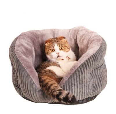 China Cute Viable Soft Warm Soft Plush Dog Bed Washable Cats Sleeping Bag For Small Cat Dog for sale