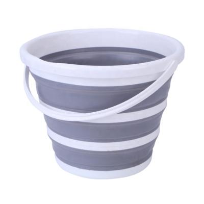 China New type viable multifunctional portable folding water bucket for camping fishing for sale