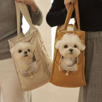 China Breathable Korea Dog Cat Pet Carrier Bag Pet Handbag Carrier Dog Carrier Backpack for sale