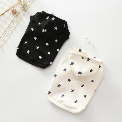 China Sustainable Dog Pet Star Clothes Dog Fashion Cotton Hoodie for sale