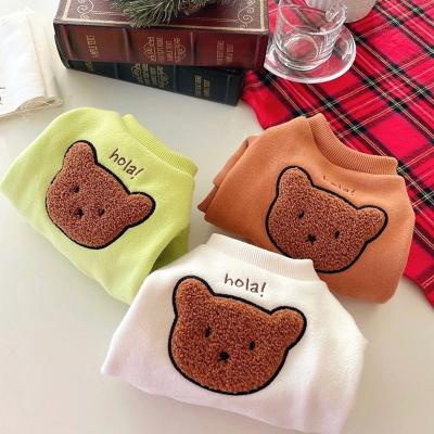 China 2021 Viable Adorable Dog's Pet Cartoon Sweatshirt For Autumn Winter for sale