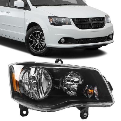 China OE TYPE High Quality Headlights Car Body Parts HID Headlight Black For Dodge Grand Caravan 2011-2020 for sale