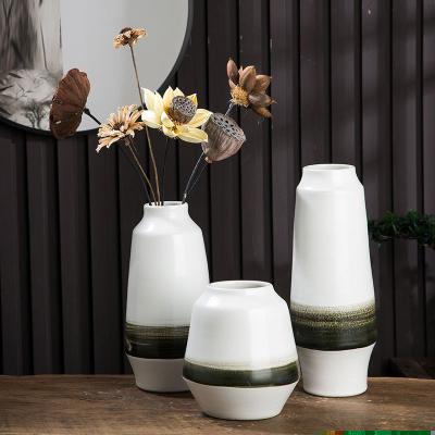 China Contemporary custom long vases for home decor seramic vase flower garden outdoor decorative centerpiece for sale