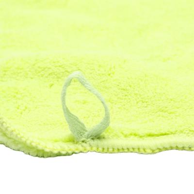 China Microfiber Fabric Coral Fleece Soft Towel With Lanyard Face Hand Towel Baby QUICK DRY Towel for sale