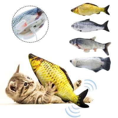 China Sustainable High Quality & Best Price Pet Simulation Realistic Electric USB Charging Dog Cat Fish Toys for sale