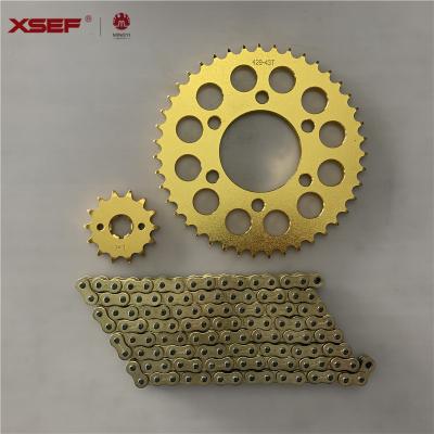 China Top Selling 1045 Steel Motorcycle Chain Wheel In Indonesia Market, Supply Latest Motorcycle Chain And Sprocket Kit, CBR150 Led6Hole-428 for sale